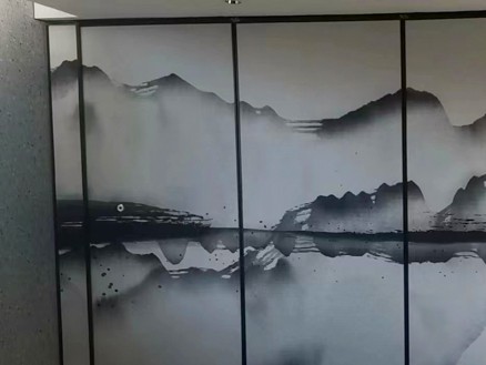 65款山水畫活動(dòng)隔斷